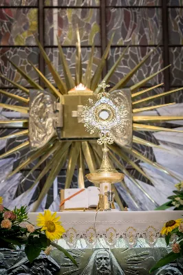 W piątek 13 sierpnia przeżywaliśmy kolejne w tym roku Nabożeństwo Fatimskie. O godz. 18.40 zostały przedstawione prośby i podziękowania do Matki Bożej Fatimskiej, w intencji których sprawowana była także Msza Święta. Eucharystii przewodniczył ks. Piotr Fortuna (proboszcz parafii Rzeszów-Matysówka), homilię zaś wygłosił ks. Jan Pyziak (proboszcz parafii Rzeszów-Matysówka w latach 1985-2018). Po Mszy Świętej wyruszyła procesja z figurą Matki Bożej, podczas której modlitwę różańcową prowadzili przedstawiciele parafii Rzeszów-Zalesie wraz ze swoim duszpasterzem ks. Marcinem Jaraczem. Modlitwę ubogaciła obecność Orkiestry Dętej pod dyrekcją Tadeusza Cielaka. Nabożeństwo zakończył Apel Jasnogórski. fot. Małgorzata Ryndak