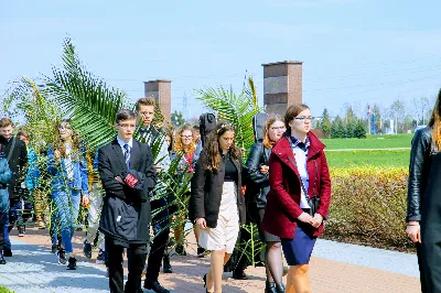 W Niedzielę Palmową młodzież diecezji rzeszowskiej modliła się z bp. Janem Wątrobą w Rzeszowie.  Rzeszowskie spotkanie rozpoczęło się o godz. 11.00 przy obelisku w centrum Parku Papieskiego. Tam odbył się konkurs na najdłuższą palmę, który prowadził ks. Krzysztof Golas, diecezjalny duszpasterz młodzieży. Najdłuższe palmy przekraczały 10 metrów wysokości.  Na placu przed katedrą odbyła się pierwsza część liturgii Niedzieli Palmowej, podczas której zebrani wysłuchali Ewangelię o wjeździe Jezusa do Jerozolimy, a bp Wątroba pobłogosławił palmy.  Już w katerze odbyła się Msza św., której przewodniczył biskup rzeszowski. Eucharystię koncelebrowało ponad dwudziestu księży, głównie duszpasterze młodzieży.  fot. Andrzej Kotowicz, Olga Cyburt