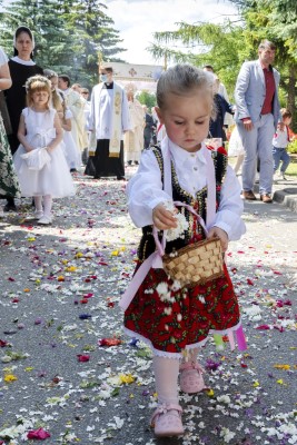 W uroczystość Najświętszego Ciała i Krwi Chrystusa Mszy Świętej w naszej Katedrze przewodniczył ks. proboszcz Krzysztof Gołąbek. Homilię wygłosił ks. Krzysztof Golas - wikariusz katedralny. Po zakończeniu liturgii wyruszyła procesja eucharystyczna do czterech ołtarzy rozmieszczonych wokół Katedry. fot. Joanna Prasoł