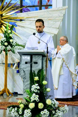 Mszy Świętej przewodniczył i homilię wygłosił ks. Mieczysław Rusin - proboszcz bazyliki archikatedralnej w Przemyślu. fot. Andrzej Kotowicz