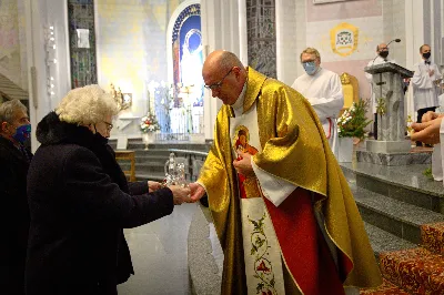 Pasterce w naszej Katedrze przewodniczył ks. Krzysztof Gołąbek - proboszcz.  fot. Andrzej Kotowicz