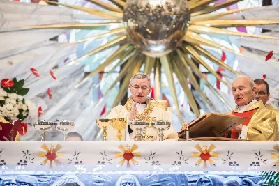 W niedzielę 25.08.2019 r. przy Katedrze Rzeszowskiej odbyły się Dożynki Diecezjalne. Do Parku Papieskiego przyjechało 73 delegacje z wieńcami dożynkowymi. fot. Andrzej Kotowicz