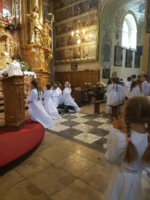 W czwartek 22.06.2017 r. dzieci, które w tym roku przystąpiły do I Komunii Świętej, udały się wraz z ks. Julianem i s. Karolą na pielgrzymkę dziękczynną do Kalwarii Pacławskiej i Przemyśla.