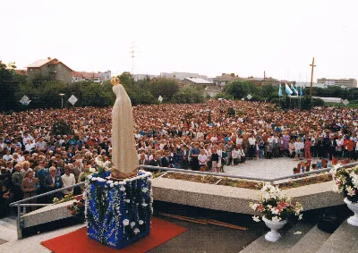 Figura Matki Bożej Fatimskiej została sprowadzona do kościoła Najświętszego Serca Pana Jezusa w Rzeszowie (od 1992 r. katedry) w 1982 r. z Fatimy. Koronacja figury odbyła się 13 czerwca 1993 r. Koronacji dokonał bp Kazimierz Górny wspólnie z bp. Julianem Groblickim i bp. Edwardem Białogłowskim. 