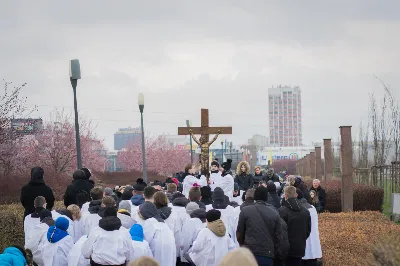 W Wielki Piątek (7 kwietnia) w Parku Papieskim odbyła się Droga Krzyżowa wprowadzająca w przeżywanie Liturgii Męki Pańskiej. Prowadzona była przez wspólnotę Wyższego Seminarium Duchownego w Rzeszowie pod przewodnictwem Biskupa Rzeszowskiego Jana Wątroby. W rozważaniach kolejnych stacji, ks. dr Mateusz Rachwalski, prefekt seminarium, zachęcał do życia zgodnie z nauką wypływającą z krzyża Chrystusowego.
fot. Małgorzata Ryndak