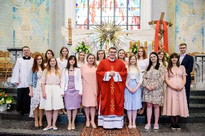 Pasterce w naszej Katedrze przewodniczył ks. Krzysztof Gołąbek - proboszcz.  fot. Andrzej Kotowicz