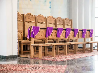 W V Niedzielę Wielkiego Postu, podczas Mszy Świętej o godz. 12:00, ks. Krzysztof Gołąbek – proboszcz naszej Katedry, przyjął do grona Liturgicznej Służby Ołtarza siedmiu nowych ministrantów. Po odpowiednim przygotowaniu, pod czujnym okiem ks. Pawła Wójcika oraz animatorów Adama i Miłosza, chłopcy otrzymali stopień ministranta choralisty – po raz pierwszy założyli kołnierzyki i otrzymali legitymacje ministranckie. To wyjątkowy moment i ogromna radość dla naszej wspólnoty! Podczas Mszy Świętej zaśpiewała Dziewczęca Schola Katedralna. Serdecznie gratulujemy chłopcom odwagi oraz życzymy wytrwałości w tej pięknej służbie przy Ołtarzu Pana Jezusa. Jeśli chcesz dołączyć do grona ministrantów – serdecznie zapraszamy! Zainteresowanych prosimy o kontakt z ks. Pawłem Wójcikiem.
fot. Antoni Ważny