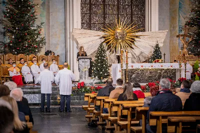 Pasterce w Katedrze Rzeszowskiej przewodniczył bpa Jan Wątroba. fot. Paulina Lęcznar