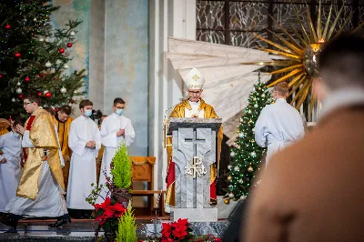 Pasterce w Katedrze Rzeszowskiej przewodniczył bpa Jan Wątroba. fot. Paulina Lęcznar