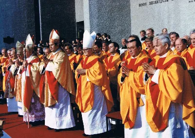 Figura Matki Bożej Fatimskiej została sprowadzona do kościoła Najświętszego Serca Pana Jezusa w Rzeszowie (od 1992 r. katedry) w 1982 r. z Fatimy. Koronacja figury odbyła się 13 czerwca 1993 r. Koronacji dokonał bp Kazimierz Górny wspólnie z bp. Julianem Groblickim i bp. Edwardem Białogłowskim. 