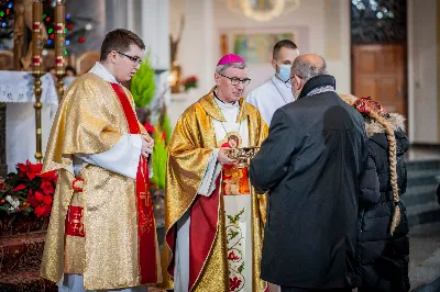 Pasterce w Katedrze Rzeszowskiej przewodniczył bpa Jan Wątroba. fot. Paulina Lęcznar