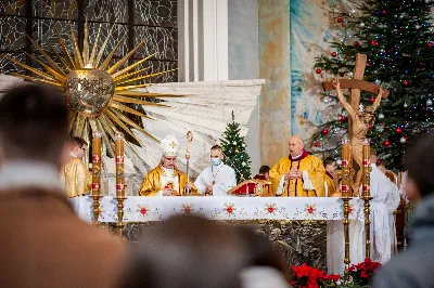 Pasterce w Katedrze Rzeszowskiej przewodniczył bpa Jan Wątroba. fot. Paulina Lęcznar