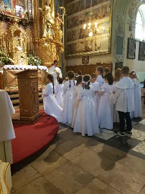 W czwartek 22.06.2017 r. dzieci, które w tym roku przystąpiły do I Komunii Świętej, udały się wraz z ks. Julianem i s. Karolą na pielgrzymkę dziękczynną do Kalwarii Pacławskiej i Przemyśla.