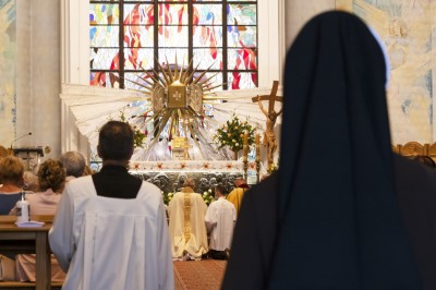 W piątek (11 czerwca) obchodziliśmy Uroczystość Najświętszego Serca Pana Jezusa - nasz odpust parafialny. Dziękujemy za tak liczny udział! Kazania odpustowe wygłosił ks. dziekan Krzysztof Szopa, proboszcz parafii Osobnica, były wikariusz naszej parafii. O godz. 18.00 uroczystej Mszy Świętej przewodniczył bp Jan Ozgi z Kamerunu (wikariusz katedralny w latach 1981-1985). Podczas Mszy Świętej zaśpiewał Katedralny Chór Chłopięco-Męski Pueri Cantores Resovienses i zagrała orkiestra dęta.  fot. Joanna Prasoł