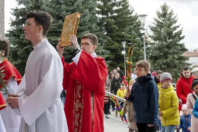 W Niedzielę Palmową uroczystej Mszy Świętej z procesją z palmami przewodniczył ks. Krzysztof Gołąbek - proboszcz Katedry. Po Mszy Świętej odbył się konkurs na najpiękniejszą palmę. Wygrała palma przygotowana przez młodzież z katedralnej Oazy. Choć zwycięzca mógł być tylko jeden, to każda z zaprezentowanych palm została doceniona.  fot. Joanna Prasoł