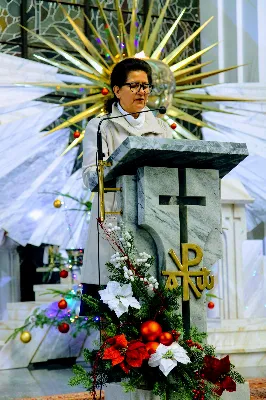 Pasterce w naszej Katedrze przewodniczył bp Jan Wątroba.  fot. Andrzej Kotowicz